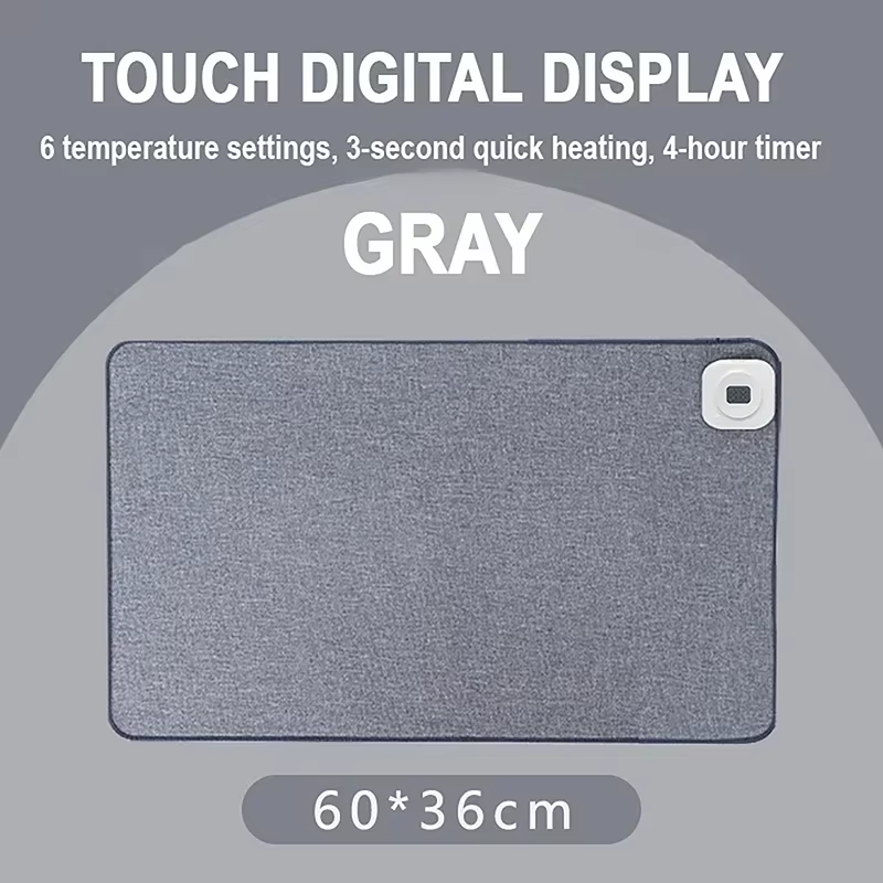 Intelligent Electric Heating Mouse Pad Winter Hand Warmer Computer Desk Heated Mat Office Desk Warming Pad Keyboard Table Mat