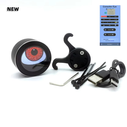 Bicycle Dynamic Devil Eyes LED Light Motorcycle Taillight Bike Scooter Waterproof Charging Taillight Motorbike Retrofit Kit