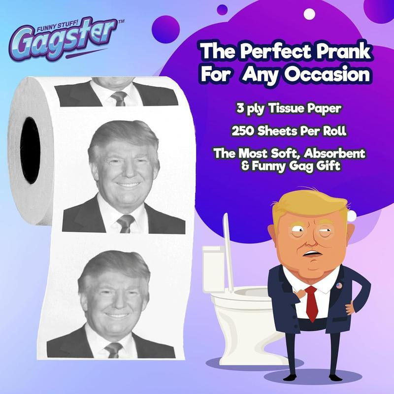 Political Humor Toilet Paper - Collectible Fun for Every Bathroom!