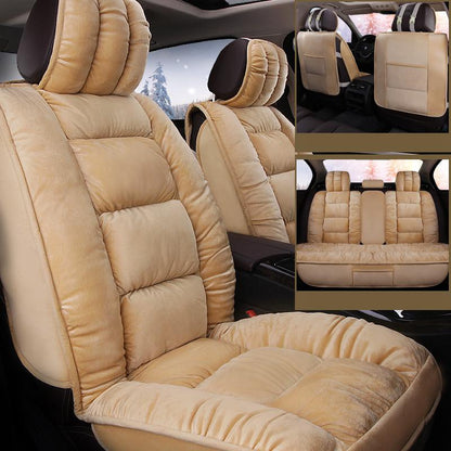 New Winter Full Car Seat - Enclosed Warm Plush and Thickened down Universal 5 - Seat Car Seat Covers