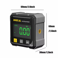 Laser Digital Electronic Level Digital Angle Fnder 4*90 ° Magnetic Inclinometer Protractor Precision Level Box for Woodworking