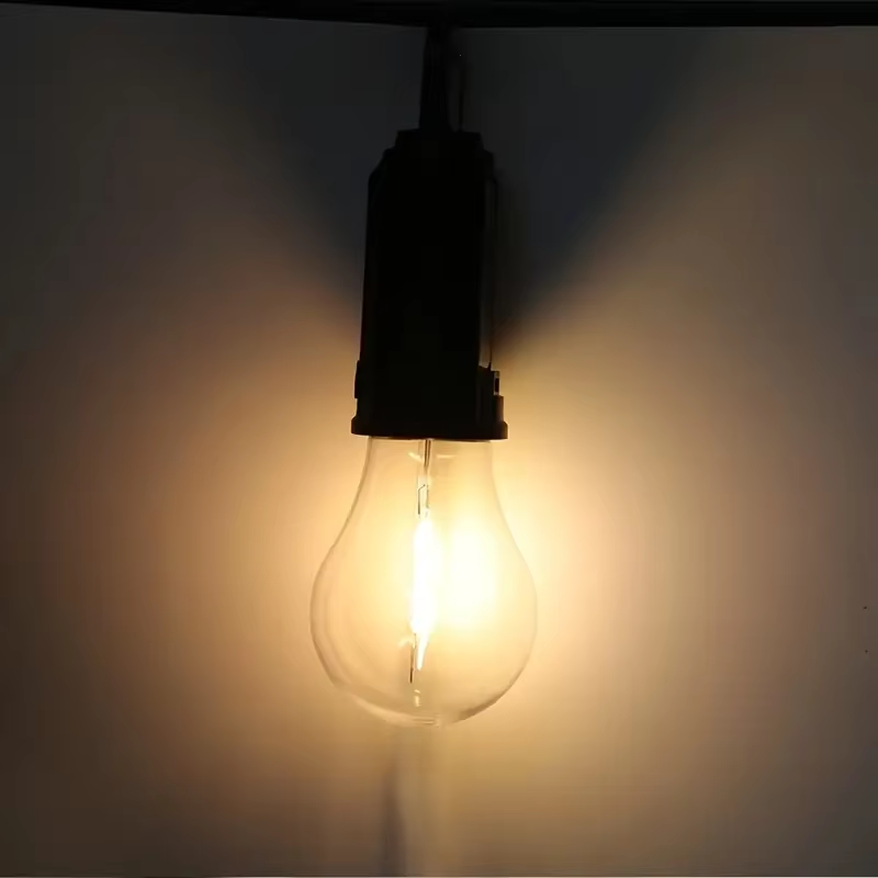 1/2Pcs Camping Tent Light with Solar Charging Tungsten Filament Bulb Outdoor Camping Tent Light Strip Three Lighting Modes