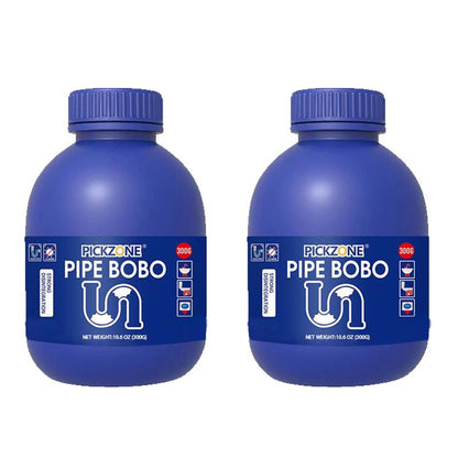 PICKZONE PIPE BOBO - Ultimate Drain Unclogger for Kitchen & Bathroom, Dissolves 200+ Blockages, Kills 99% Bacteria, Safe for All Pipes, Fast & Effective Cleaning Solution