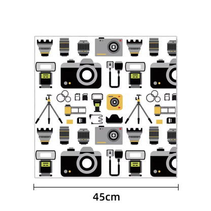 Magic Self-Adhesive Cloth Open Lay Flat Makeup Bag Portable Toiletry Kit Folding Cloth Multifunctional Camera Lens Storage Bag