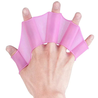 Silicone Swimming Fins Flipper Men Women Child Swim Pool Sport Professional Training Finger Hand Webbed Gloves Paddles Equipment