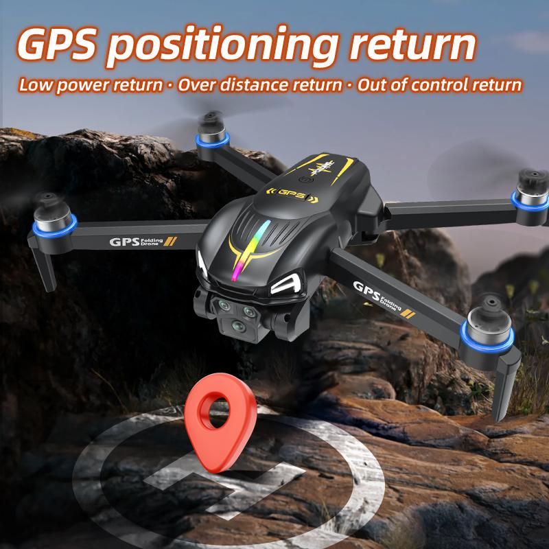 M8 Pro 2025 Smart RC Quadcopter Drone - 4K Ultra HD Camera, GPS, 5G WiFi, Brushless Motor, Obstacle Avoidance, Follow Me, Auto Return, 360° Flip, Dual Battery