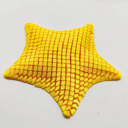 3D Printed Starfish 12Cm Ornament Marine Animal Decor Ocean Themed Desk Toy Movable Joints Stress Relief Gift for Home Office