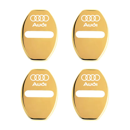 4Pcs Door Lock Decoration Protect Cover Emblem Case for  A1 A2 A3 A4 A5 A6 A7 A8 Q1 Q2 Q3 Q4 Q5 Q6 Q7 Q8 TT RS6 S5 Quattro