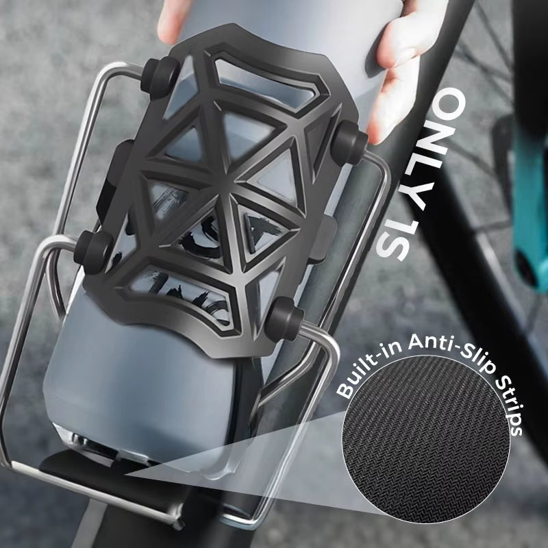 Adaptive Cycling Bottle Holder Universal Motorcycle Cup Holder Shockproof Drink Mount 360 Adjustable Fixed Water Bottle Cages