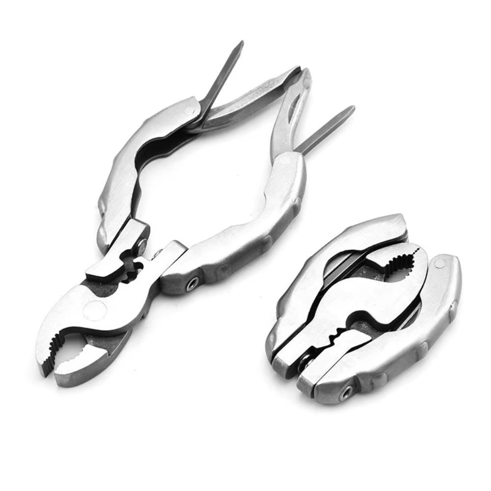 Portable 9 in 1 Pocket Pliers Keychain Pliers Screwdriver round Head Pliers Gadget Mini EDC Tool Wire Cutter Outdoor