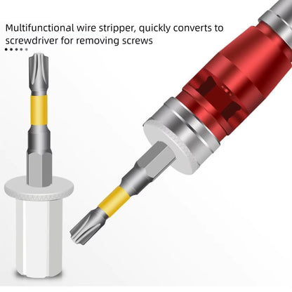 Durable Multi-Function Wire Stripper Waterproof Portable Cable Stripping Tool Set Twister Kit for Electric Drill