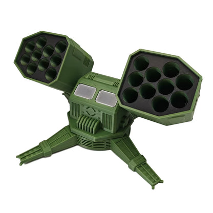 Rotatable Anti-Aircraft Missile Shape Multi Slots AA+AAA Batteries Container Case Battery Storage Box
