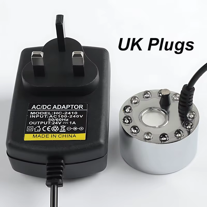 Party Mist Maker Water Pond Fountain Fogger 12 LED Color Aquarium Fog Maker Halloween Easter Party Festival Decoration