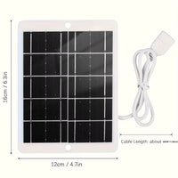 Portable USB Foldable Solar Panel, Folding Solar Panels for Travel, Mobile Phone Charging Bank, Flashlight, Fan, Mobile Phone Ba