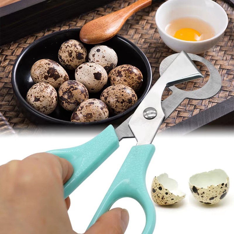 1Pcs Quail Egg Shell Scissors Rust Resistant Durable Cigar Cutters Multifunction Kitchen Tools Stainless Steel Blade