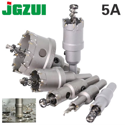 1 Pc 5A Carbide Tip TCT Drill Bit Hole Saw 12-150Mm Drill Bit Set Hole Saw Cutter for Stainless Steel Metal Alloy Drilling