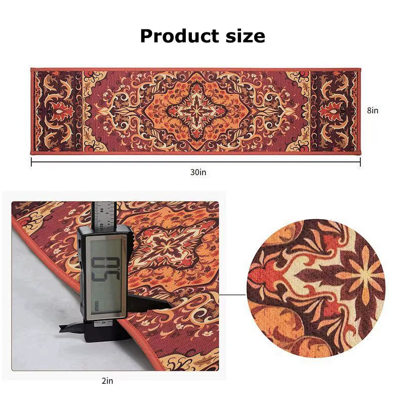 10Pcs Stair Treads Carpet Non-Slip Indoor Stair Mat Runners for Wooden Steps Protection Rug Cover Pads Staircase for Kids Elders