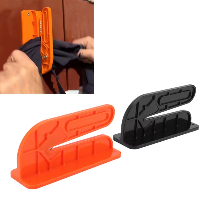 2PCS Wall Mounted Rag Cutter Fast Cutting Cloth Cutter Easily Cut Old Sheets T Shirts Towels Black and Orange