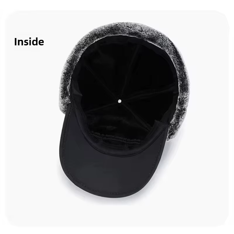 2025 Winter Warm Thickened Artificial Fur Baseball Hat Men'S and Women'S Cycling Skiing Extreme Cold Hat Fishing Hat Outdoor