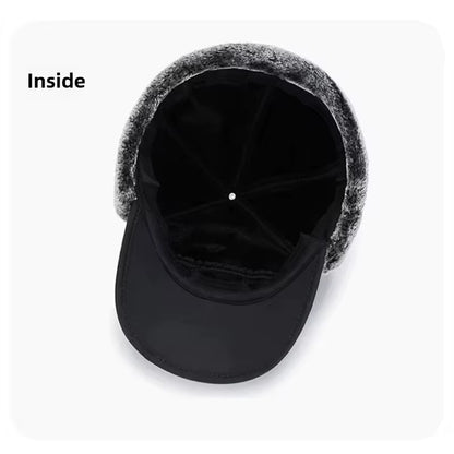 2025 Winter Warm Thickened Artificial Fur Baseball Hat Men'S and Women'S Cycling Skiing Extreme Cold Hat Fishing Hat Outdoor