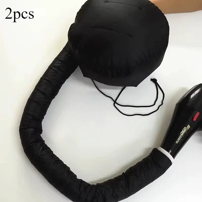 2Pcshair Bonnet Portable Dryer Cap Steamer Quick Dry Baked Oil Care Diffuser Drying Hairdressing Tools Hair Cap Shower Cap Women