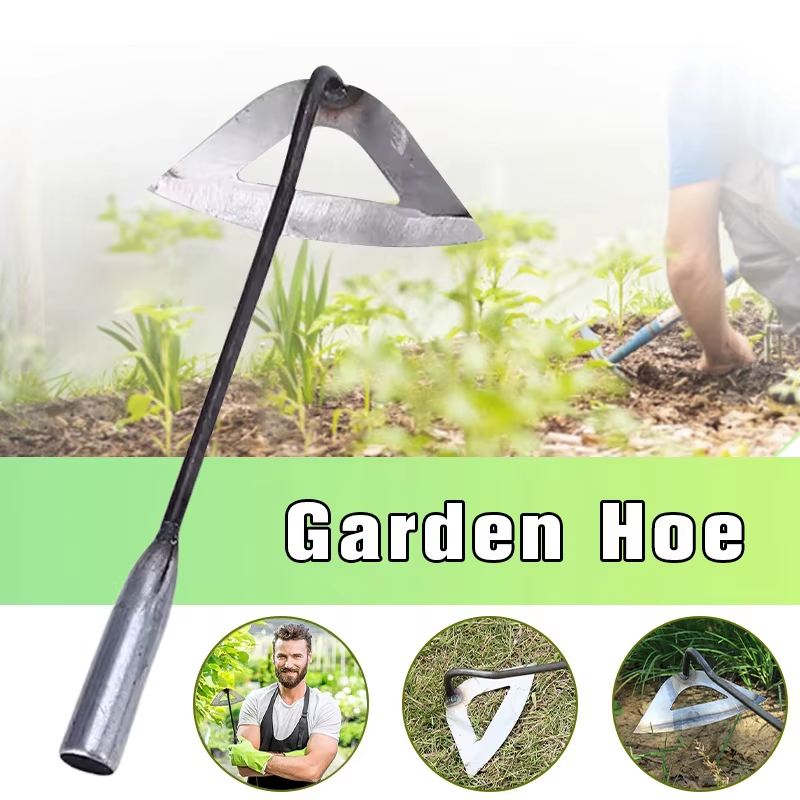 Hardened Hollow Hoe Garden Hoe Weeders Labor-Saving Weeding Loosening Farming Tools Planting Rake Hoe Garden Hand Tools