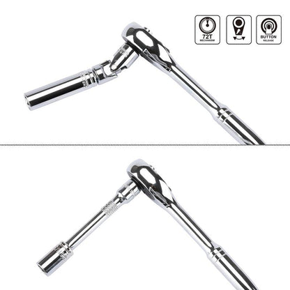 CASOMAN 1/4-Inch Drive Master Socket Set with Ratchets, Adapters, Extensions with 1/4" Dr. Bits Set, Inch/Metric, 6-Point, 5/32-Inch - 9/16-Inch, 4 Mm - 14 Mm, 62-Piece 1/4" Dr. Socket Set, #Tiktokshopblackfriday