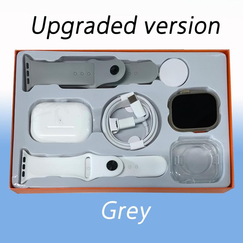 Smart Watch Kit with Bluetooth Headphones, Type-C Cable & Audio Support – Compact All-In-One Bundle