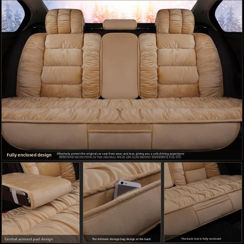 New Winter Full Car Seat - Enclosed Warm Plush and Thickened down Universal 5 - Seat Car Seat Covers