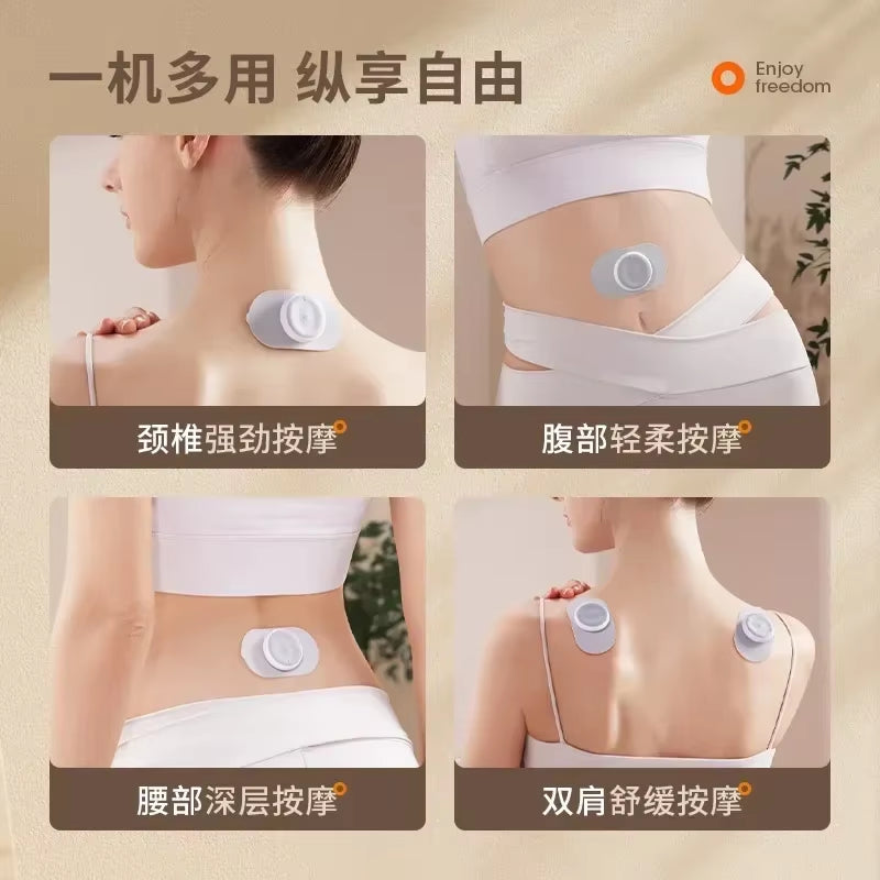 New Portable Mini Pulse Massager Pocket Intelligent Charging Massage Patch Cervical Leg Waist Arm Massager