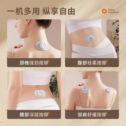 New Portable Mini Pulse Massager Pocket Intelligent Charging Massage Patch Cervical Leg Waist Arm Massager