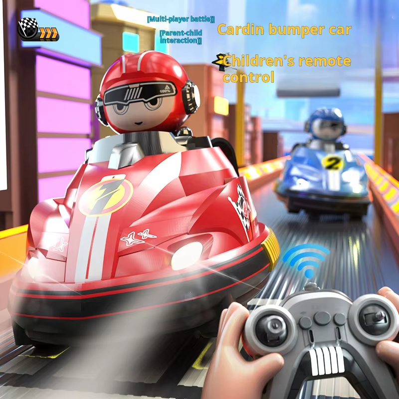 New Children'S Pair Remote Control against Bumper Cars Parent-Child Interaction the Kart Drifts Remote Control Toy Car