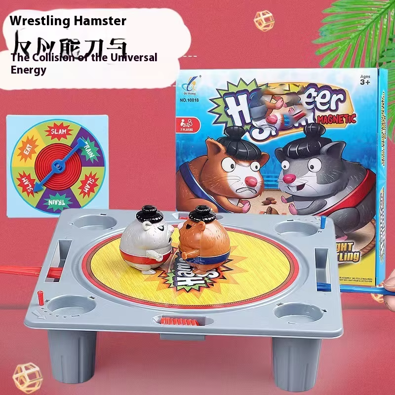 New Wrestling Hamster Sumo Double Multiplayer Battle Party Children'S Gift Puzzle Creative Desktop Wedding Toy