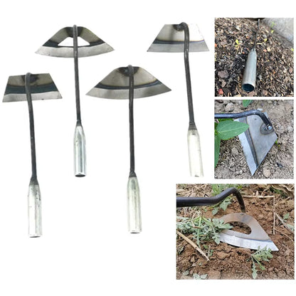 Hardened Hollow Hoe Garden Hoe Weeders Labor-Saving Weeding Loosening Farming Tools Planting Rake Hoe Garden Hand Tools