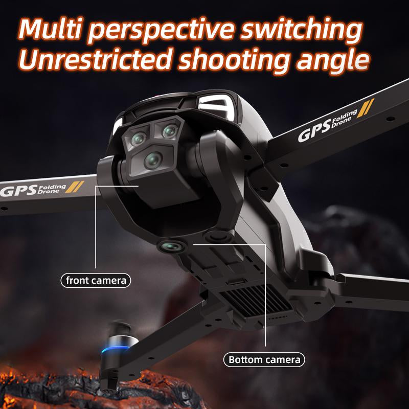 M8 Pro 2025 Smart RC Quadcopter Drone - 4K Ultra HD Camera, GPS, 5G WiFi, Brushless Motor, Obstacle Avoidance, Follow Me, Auto Return, 360° Flip, Dual Battery
