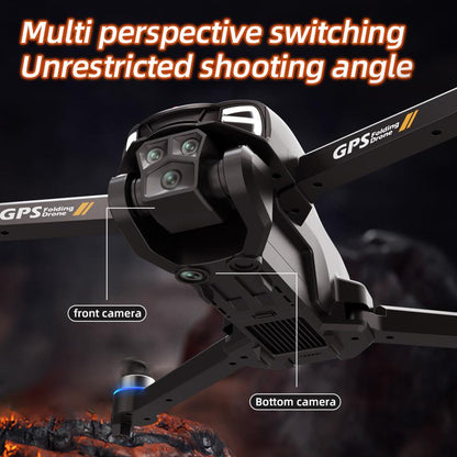 M8 Pro 2025 Smart RC Quadcopter Drone - 4K Ultra HD Camera, GPS, 5G WiFi, Brushless Motor, Obstacle Avoidance, Follow Me, Auto Return, 360° Flip, Dual Battery