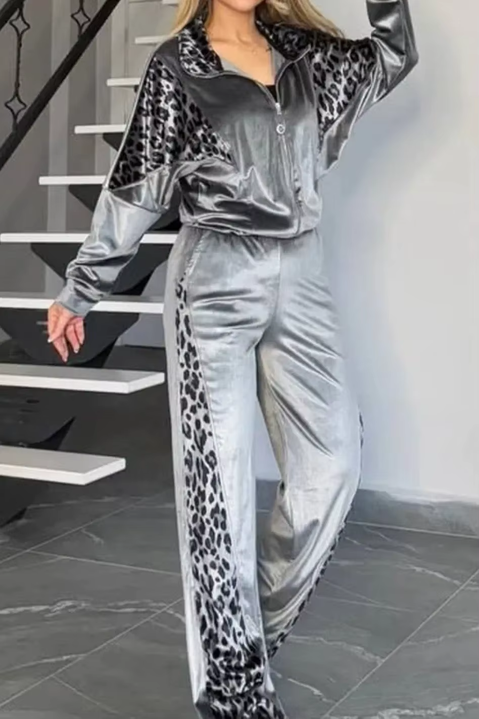 Two Piece Sets Women Pant Set Matching Sets Short Sleeve Y2K Streetwear Tops Pocket Long Pants Casual Loose High Waist Summer