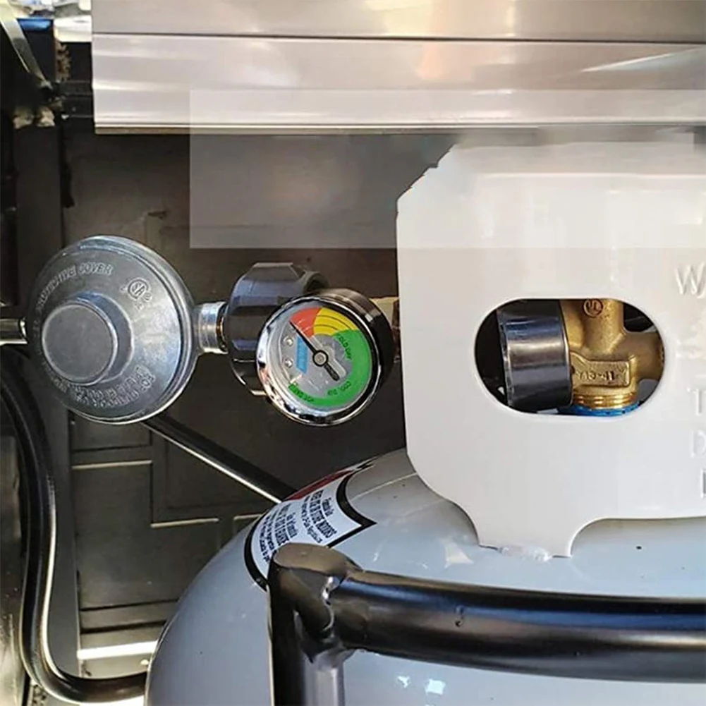 Propane Tank Gauge Level Indicator Qcc1/Type 1 Connection Gas Pressure Meter Universal Propane Gauge for 5Lb-40Lb Propane Tanks