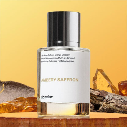 Ambery Saffron Unisex Eau De Parfum - Luxurious Fragrance with Saffron, Oakmoss, Jasmine, Plum & Cedarwood (50ml, 100ml, 150ml)
