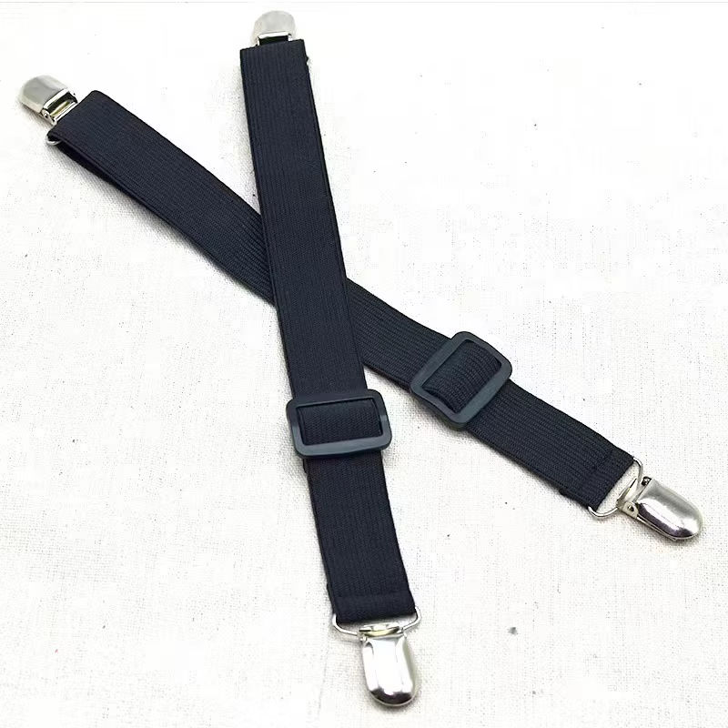 4Pcs Adjustable Bed Sheet and Quilt Holder for Bed Sheet Organizer Mattress Cover Clip for Home Elastic Straps Adjustable Clips