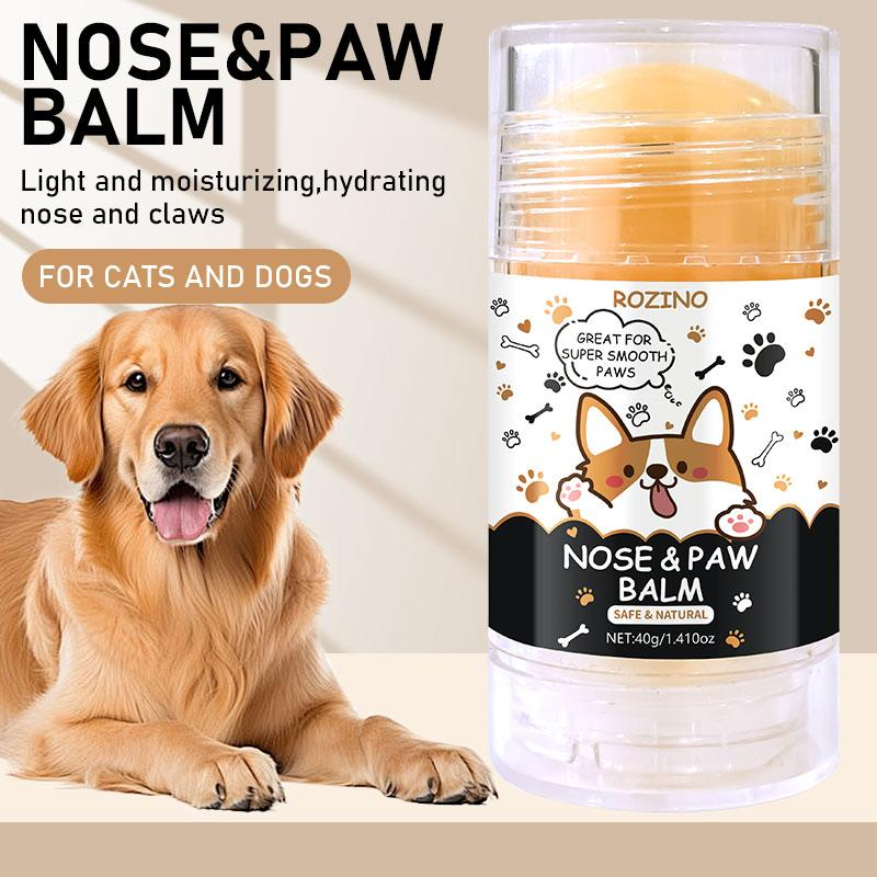 【Ten Pack at a Better Price】Rozino Pet Paw & Nose Balm - Safe & Natural for Extra Care - 40G/1.41Oz - Ideal for Soothing Pet Paws and Noses