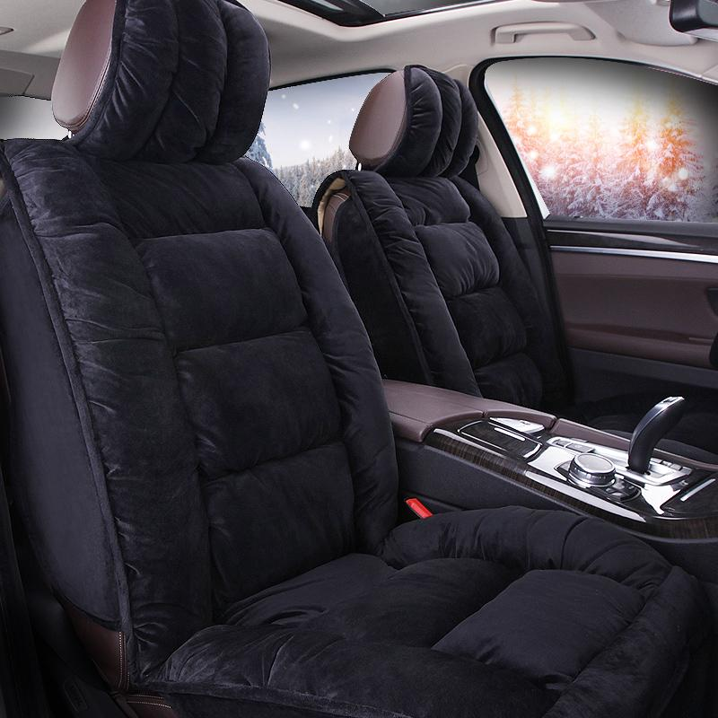 New Winter Full Car Seat - Enclosed Warm Plush and Thickened down Universal 5 - Seat Car Seat Covers