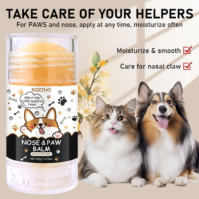 【Ten Pack at a Better Price】Rozino Pet Paw & Nose Balm - Safe & Natural for Extra Care - 40G/1.41Oz - Ideal for Soothing Pet Paws and Noses