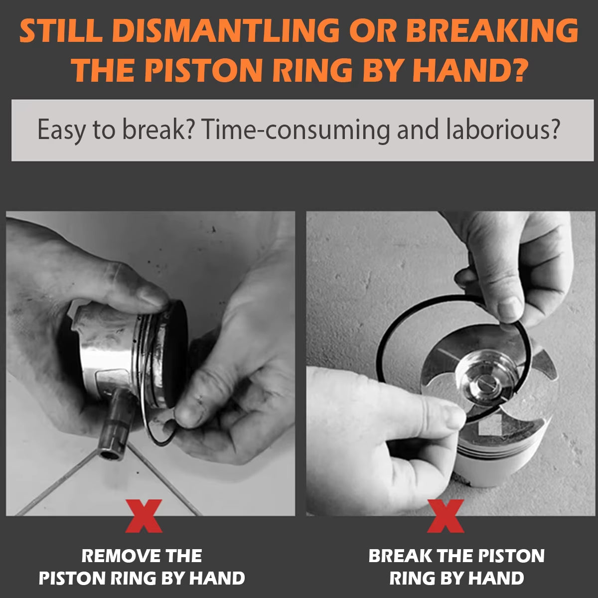 Piston Ring Installer Piston Ring Plier 53-175Mm Piston Ring Compressor Tool Car Engine Vehicle Maintenance Clamp Expander Plier