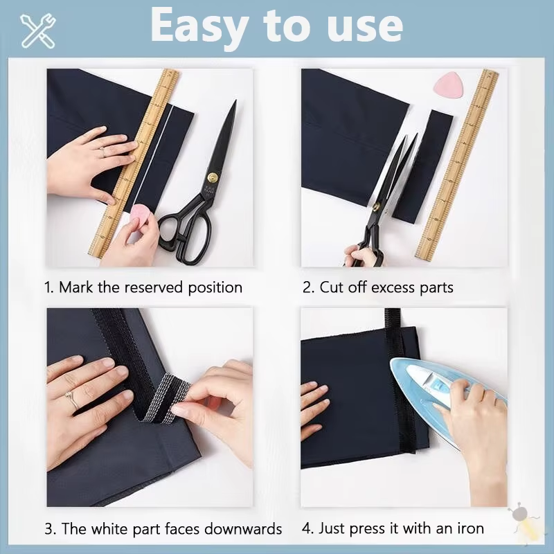 Self-Adhesive Pants Paste Tapes Ironing Pant Edge Shorten Stickers Jeans Trouser Hem Patch Sleeves Length Adjusted Stick Tape