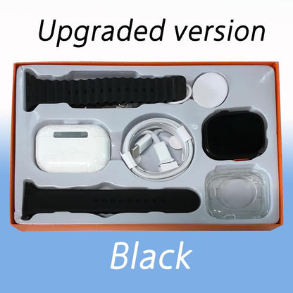 Smart Watch Kit with Bluetooth Headphones, Type-C Cable & Audio Support – Compact All-In-One Bundle