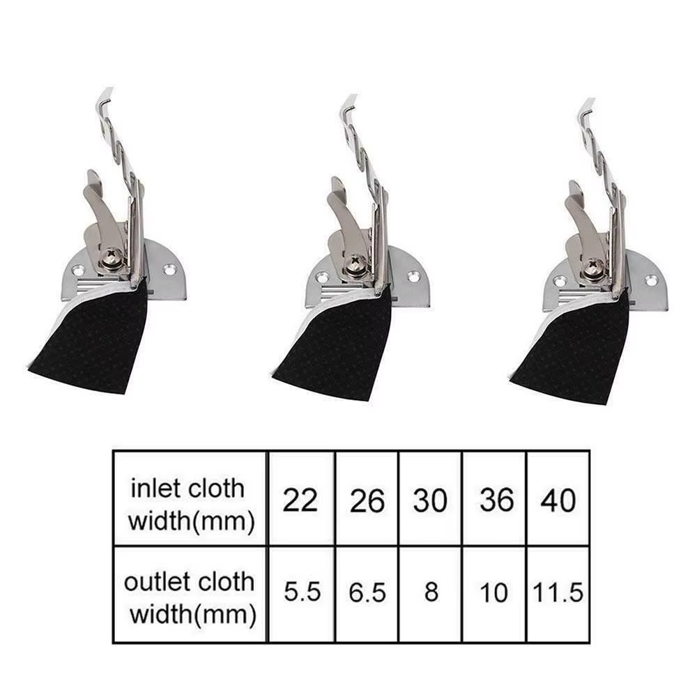 Steel Overlock Folder Binding of Curve Edges A10 Hemmer Bias Binder for Lockstitch DIY Sewing Machine Foot Kit Accessories