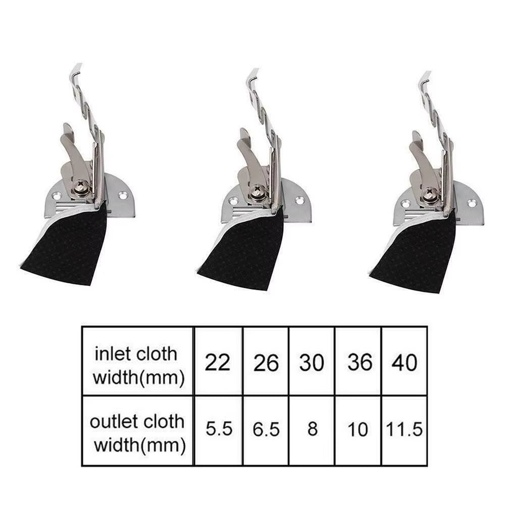 Steel Overlock Folder Binding of Curve Edges A10 Hemmer Bias Binder for Lockstitch DIY Sewing Machine Foot Kit Accessories