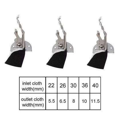 Steel Overlock Folder Binding of Curve Edges A10 Hemmer Bias Binder for Lockstitch DIY Sewing Machine Foot Kit Accessories