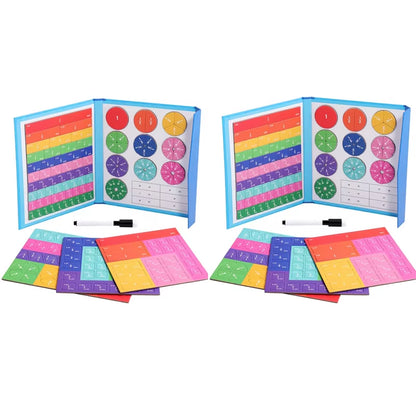 Magnetic Fraction Puzzles for Math Mastery Montessori Enlightenment with Fun Arithmetic Teaching Aid Cognitive Educational Toys